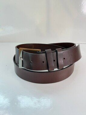 Brooks Brothers Leather Belt – Made in USA – Classic Brown – Size ~36–38